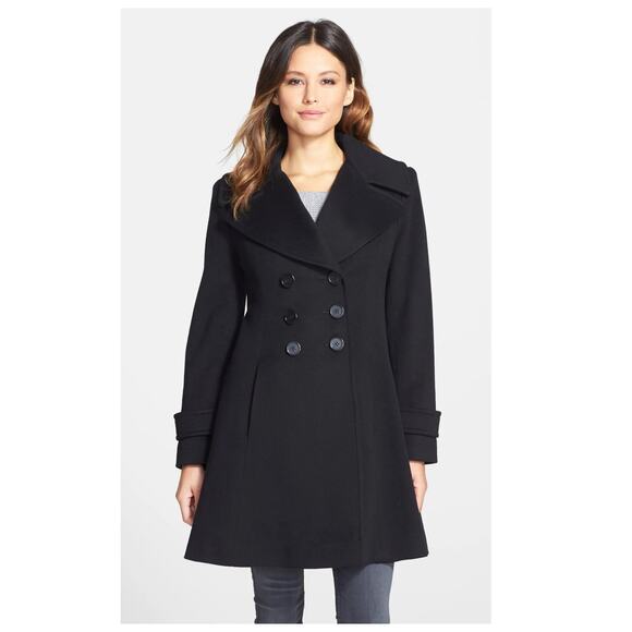 Fleurette Jackets & Blazers - Fleurette Double Breasted Wool Princess Coat Size 10